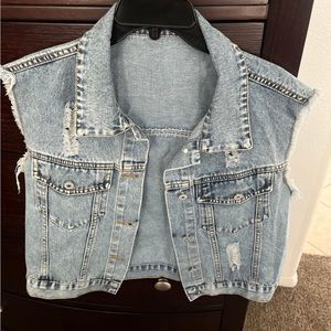 Denim jean vest